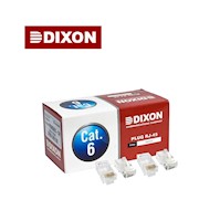 Caja 100 Conectores Rj45 Dixon para Utp Cat.6 8 contactos Cumple RoHs